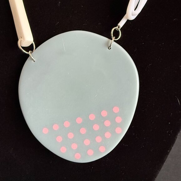 NWT Sylca Handmade Contemporary Art to Wear Reclaimed Materials Pendant - Picture 11 of 13